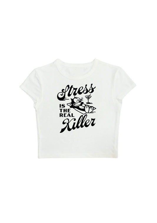 #CH035 Chill and out Women Crop Tee – 2025 SummerCollection - Chillout