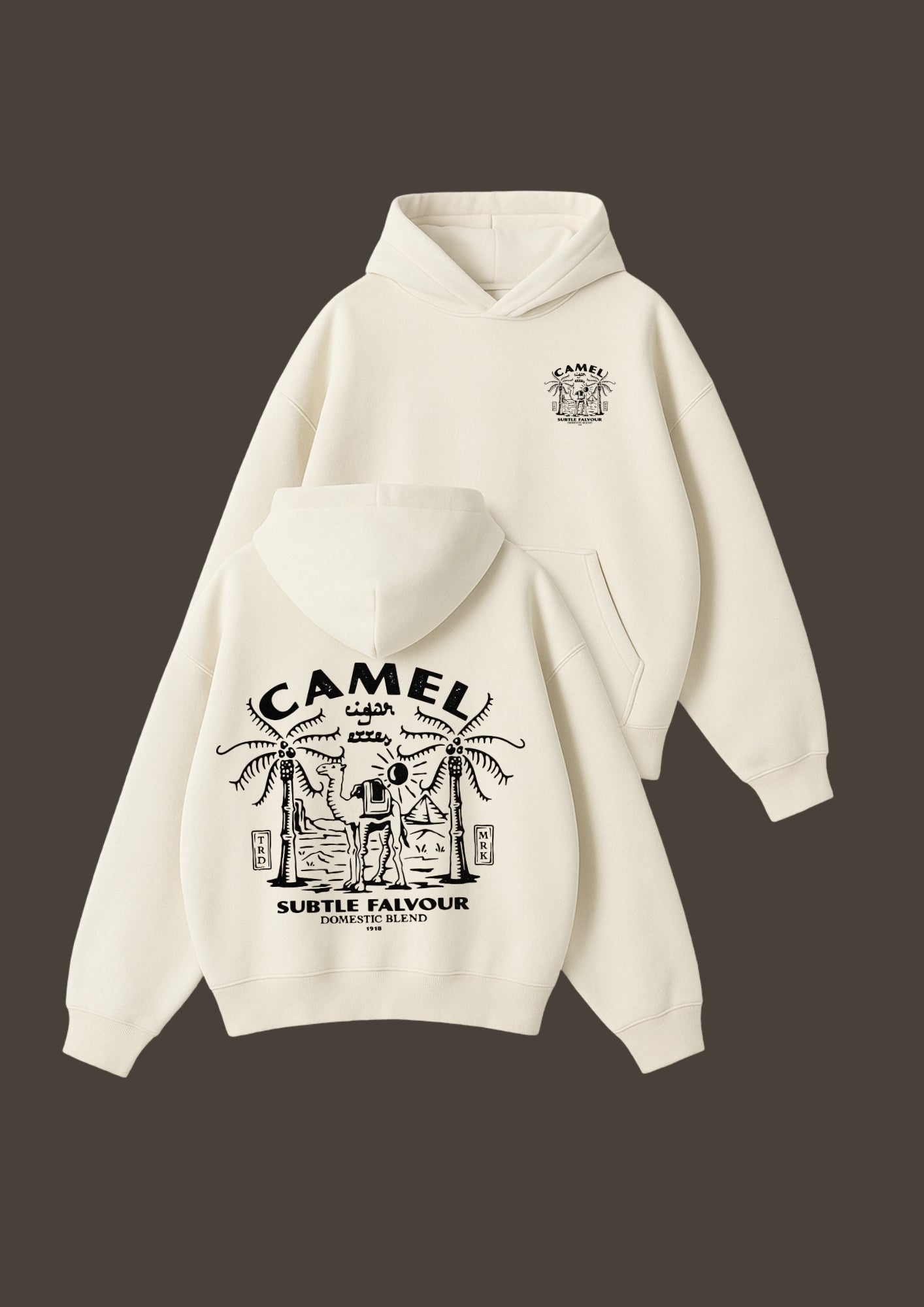 Chillandout Oversize Unisex Hoodie – %100 Pamuklu sweatshirt