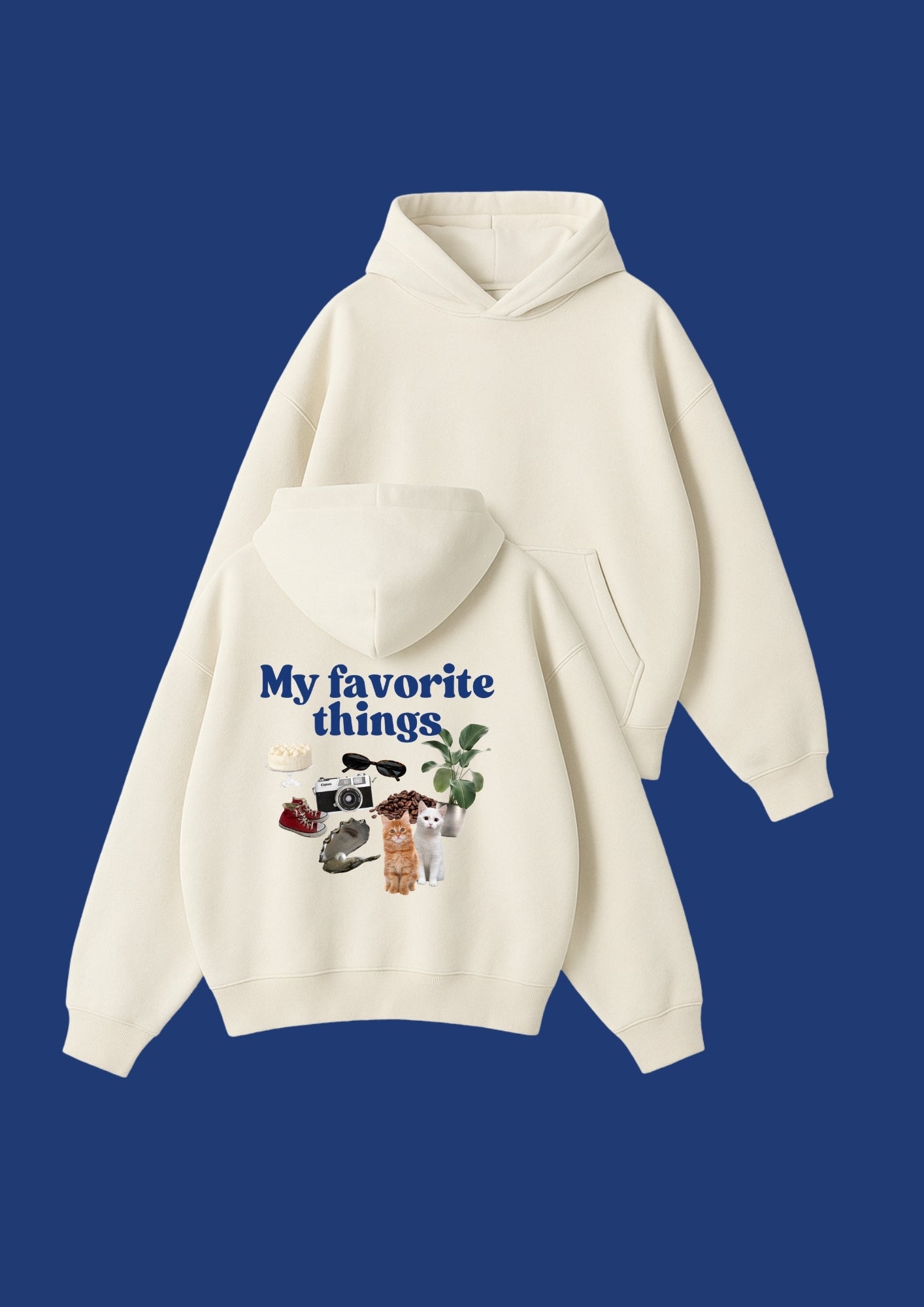 Chillandout Oversize Unisex Hoodie – %100 Pamuklu sweatshirt