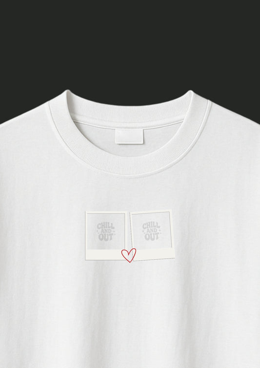 Oversize Tee with Heart / Kendin Tasarla!