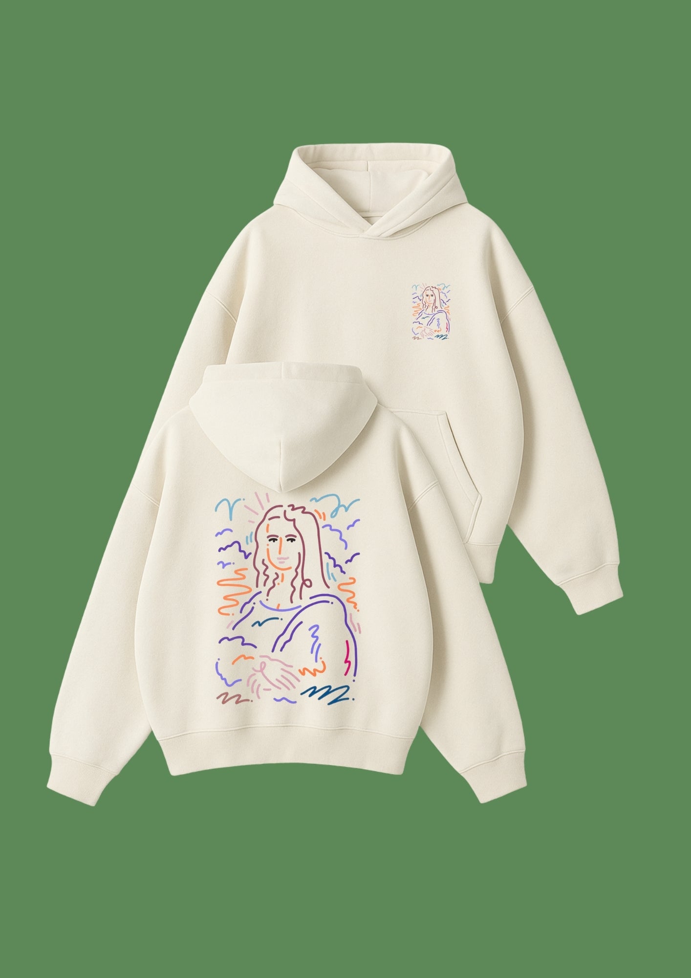 Chillandout Oversize Unisex Hoodie – %100 Pamuklu sweatshirt