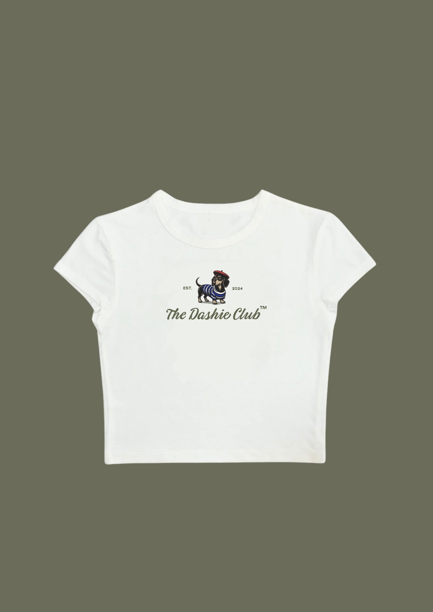 #CH057 chillandout Crop Tee The dashie club - Enicpet Premium Store
