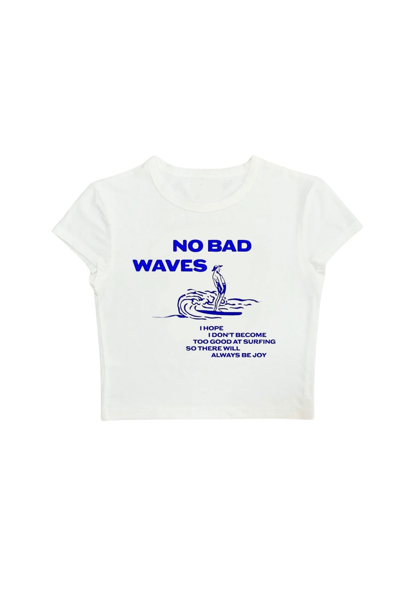 #CH046 chillandout Crop Tee no bad waves