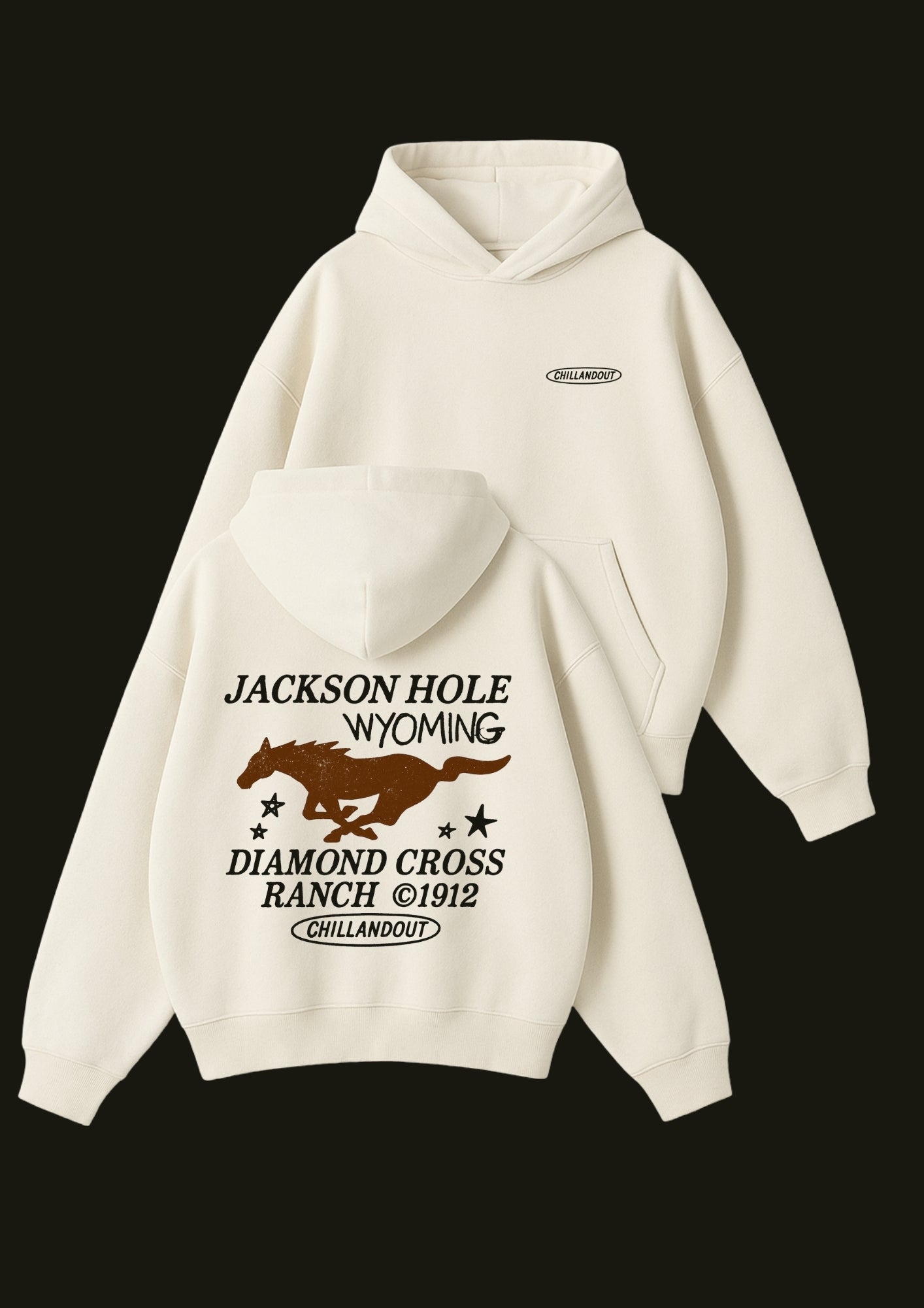 Chillandout Oversize Unisex Hoodie – %100 Pamuklu sweatshirt