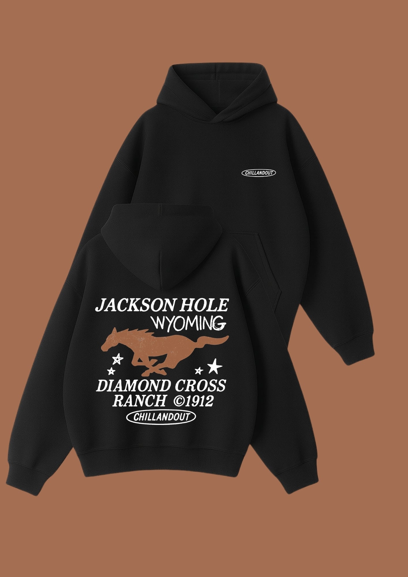 Chillandout Oversize Unisex Hoodie – %100 Pamuklu sweatshirt