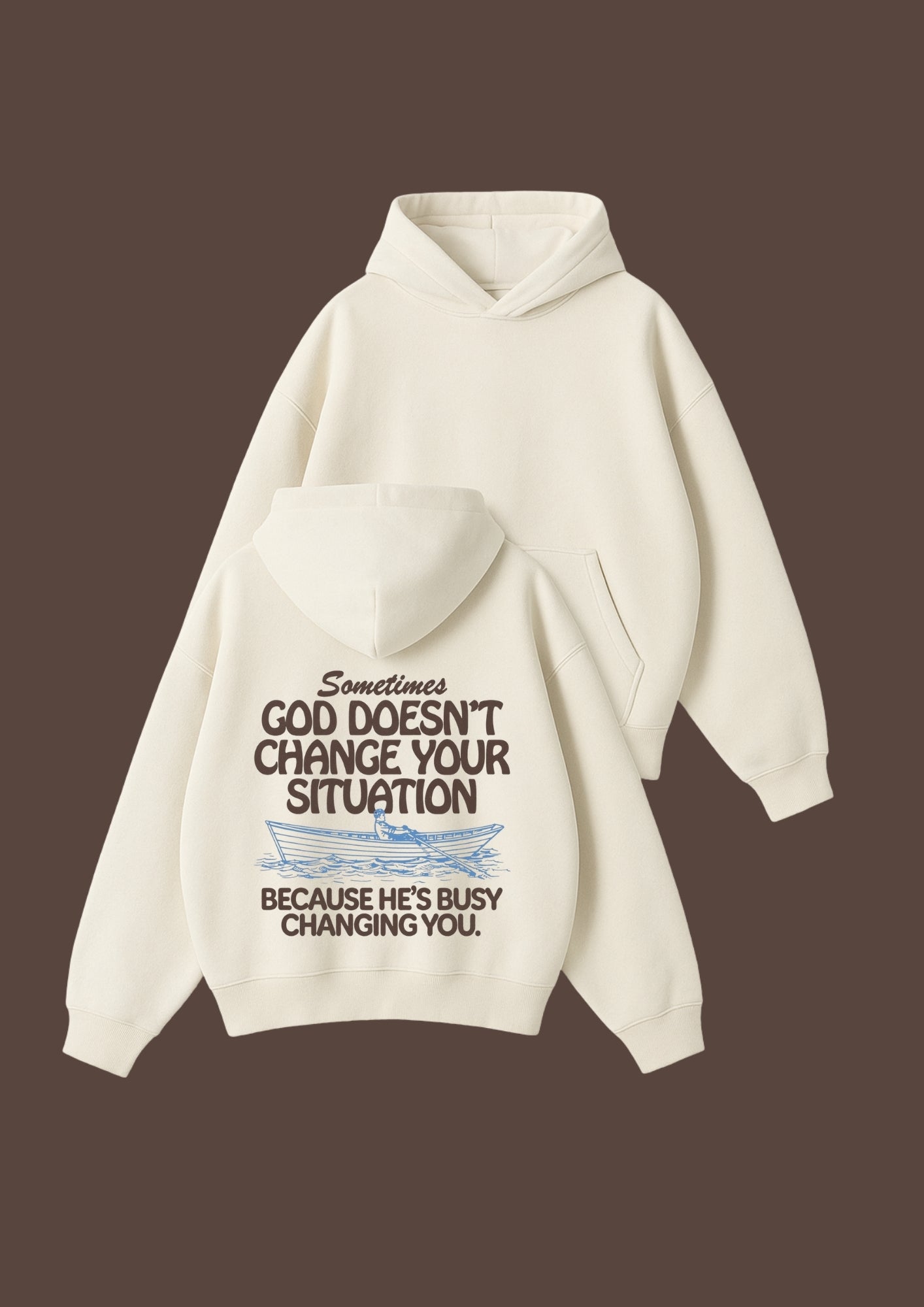 Chillandout Oversize Unisex Hoodie – %100 Pamuklu sweatshirt