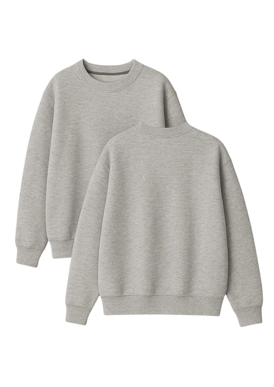 Chillandout Basic Hoodie – %100 Pamuklu Oversize GriMelanj🩶