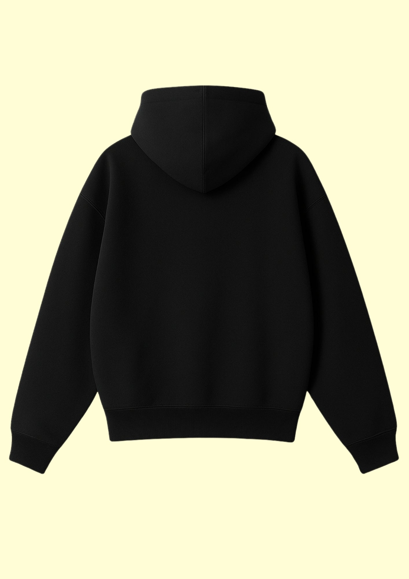 Chillandout Basic Hoodie – %100 Pamuklu Oversize Kapüşonlu Siyah
