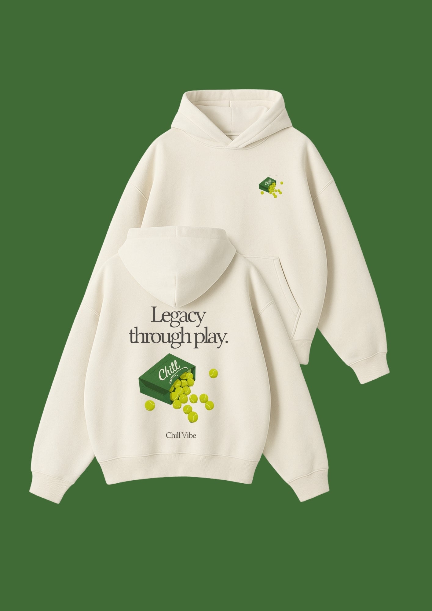 Chillandout Oversize Unisex Hoodie – %100 Pamuklu sweatshirt