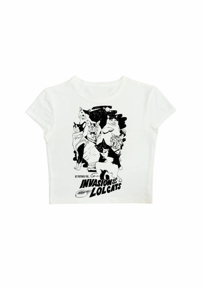 #CH106 Chill and out Women Crop Tee – 2025 SummerCollection - Chillout