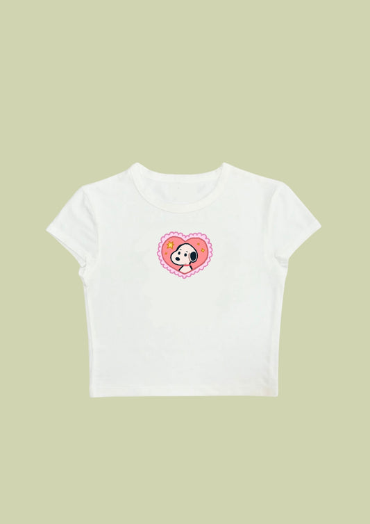 Chill in Love Crop Tee