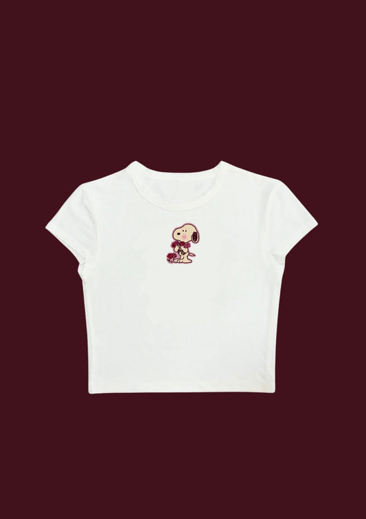 Chill in Love Crop Tee