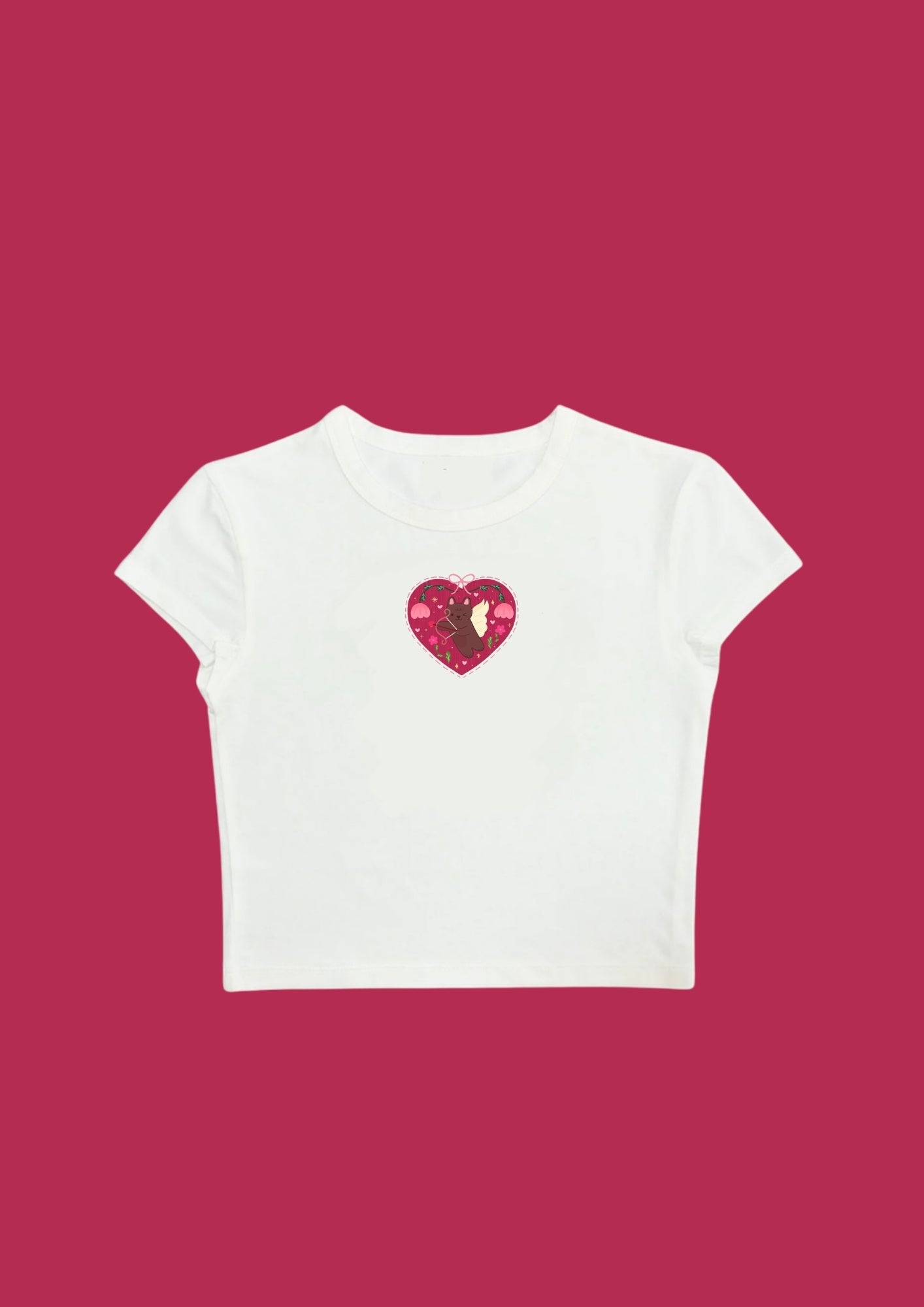 Chill in Love Crop Tee