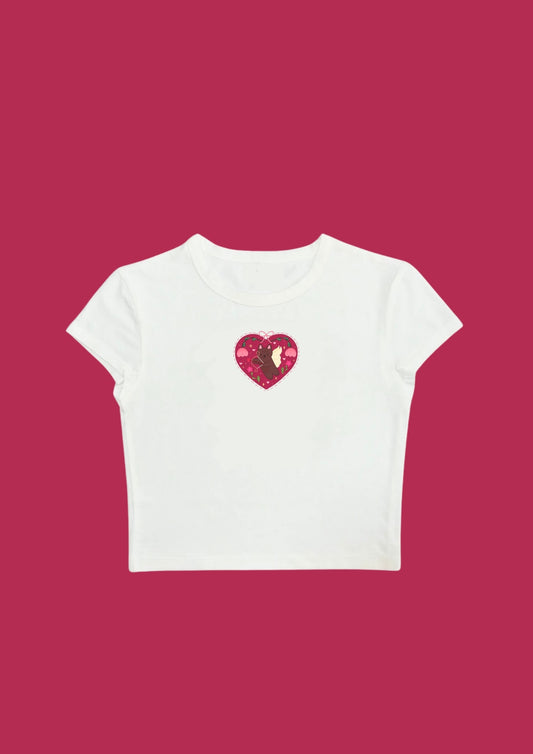 Chill in Love Crop Tee