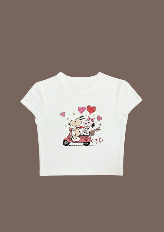 Chill in Love Crop Tee