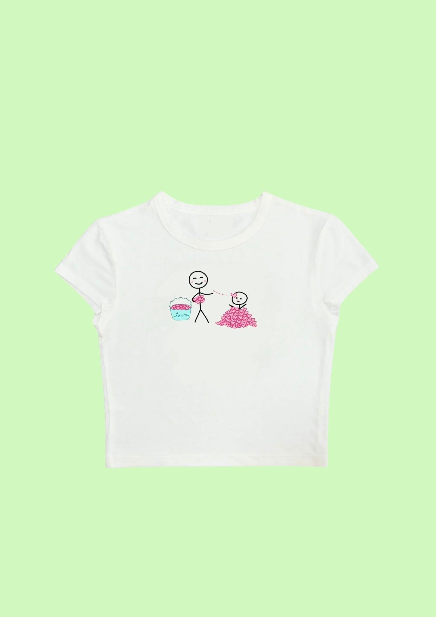 Chill in Love Crop Tee