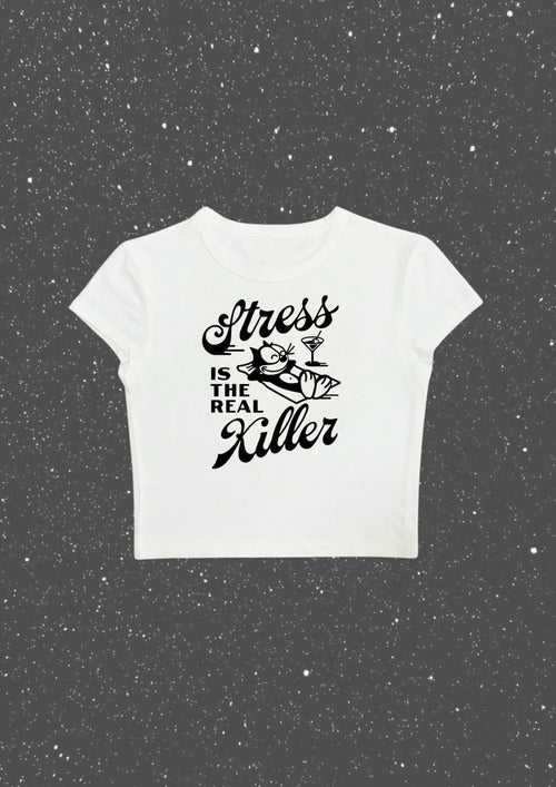 #CH035 Chill and out Women Crop Tee – 2025 SummerCollection - Chillout