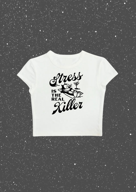 #CH035 Chill and out Women Crop Tee – 2025 SummerCollection - Chillout