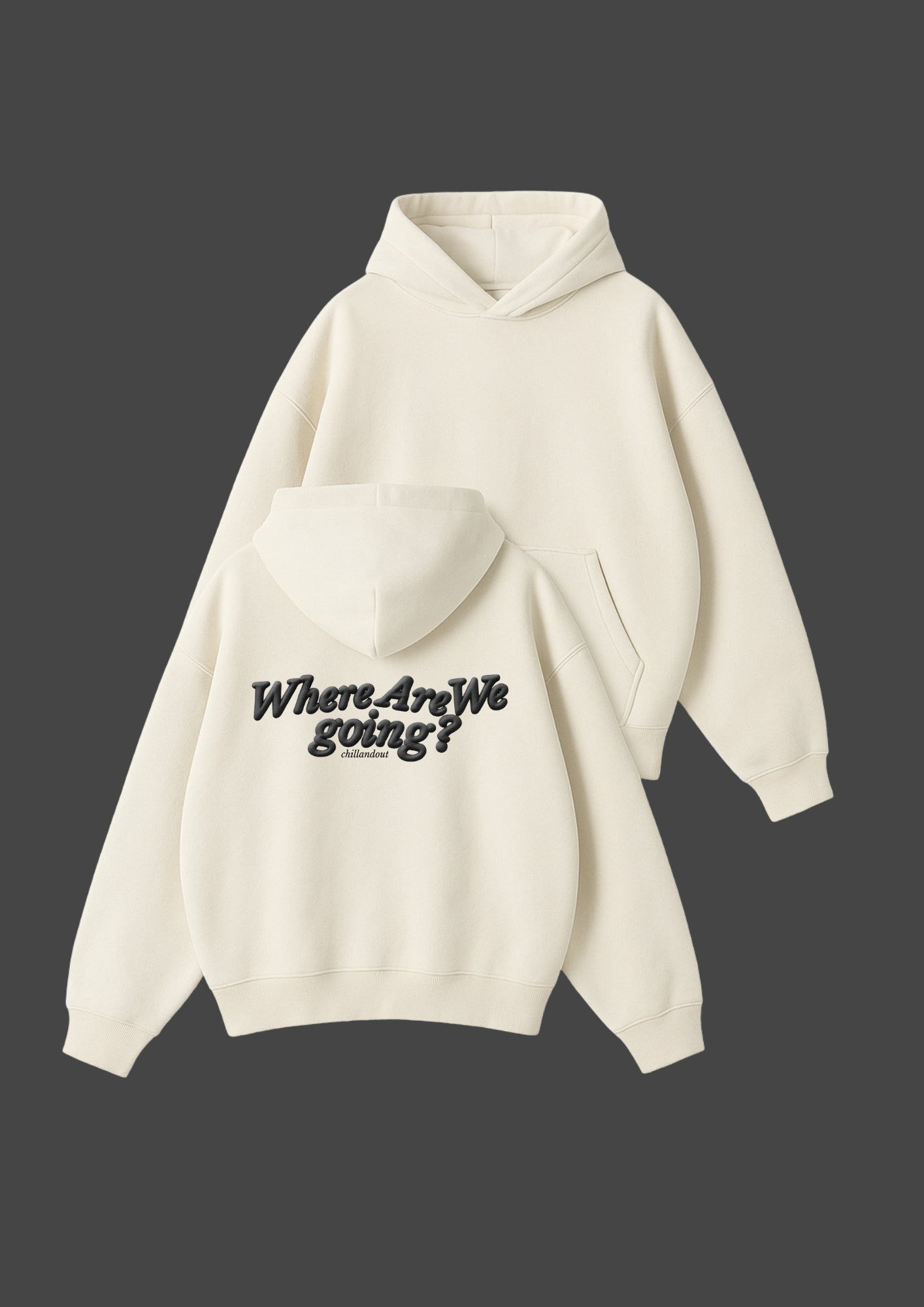 Chillandout Oversize Unisex Hoodie – %100 Pamuklu sweatshirt - Enicpet Premium Store