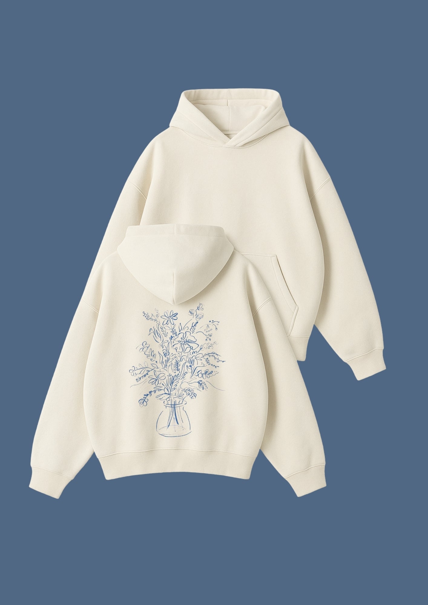 Chillandout Oversize Unisex Hoodie – %100 Pamuklu sweatshirt - Enicpet Premium Store