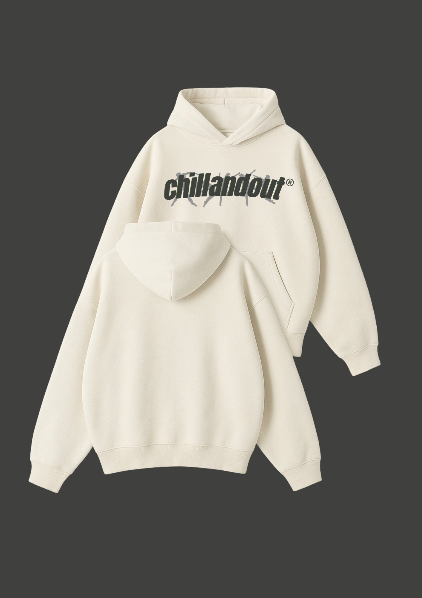 Chillandout Oversize Unisex Hoodie – %100 Pamuklu sweatshirt