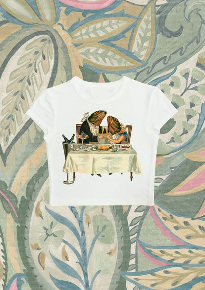 #CH074 Chill and out Women Crop Tee – 2025 SummerCollection - Chillout