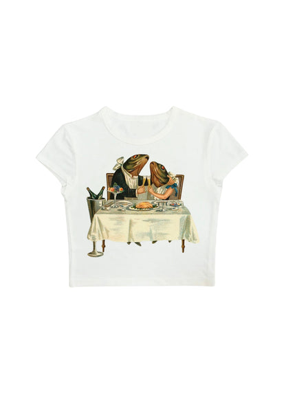 #CH074 Chill and out Women Crop Tee – 2025 SummerCollection - Chillout