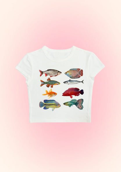 #CH078 Chill and out Women Crop Tee – 2025 SummerCollection - Chillout