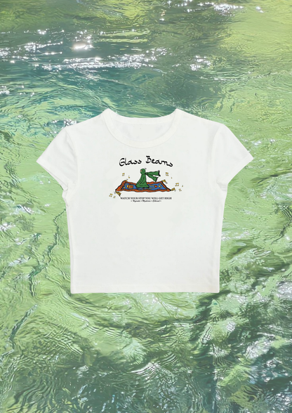 #CH042 Chill and out Women Crop Tee – 2025 SummerCollection - Enicpet Premium Store