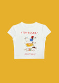 #CH096 Chill and out Women Crop Tee – 2025 SummerCollection - Chillout