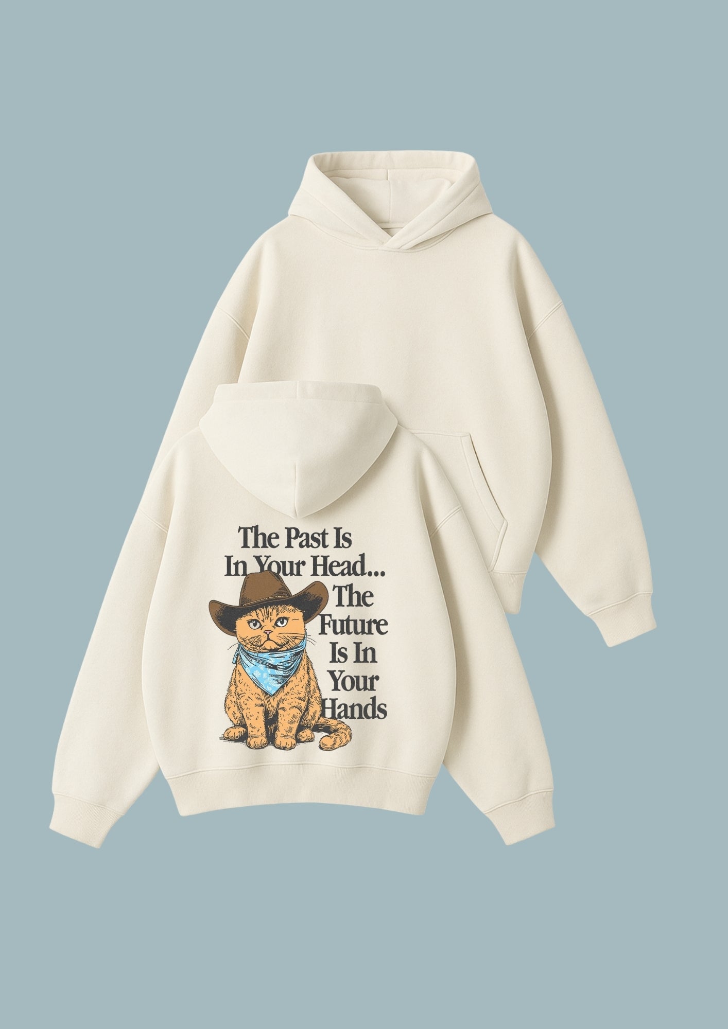 Chillandout Oversize Unisex Hoodie – %100 Pamuklu sweatshirt