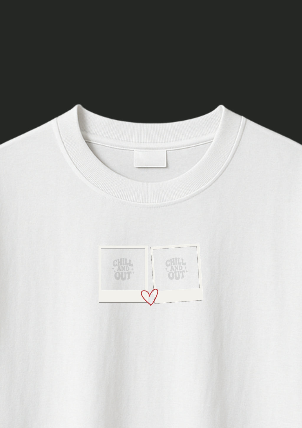 Oversize Tee with Heart / Kendin Tasarla! - Enicpet Premium Store