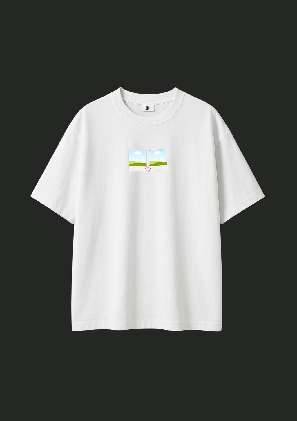 Oversize Tee with Heart / Kendin Tasarla! - Enicpet Premium Store