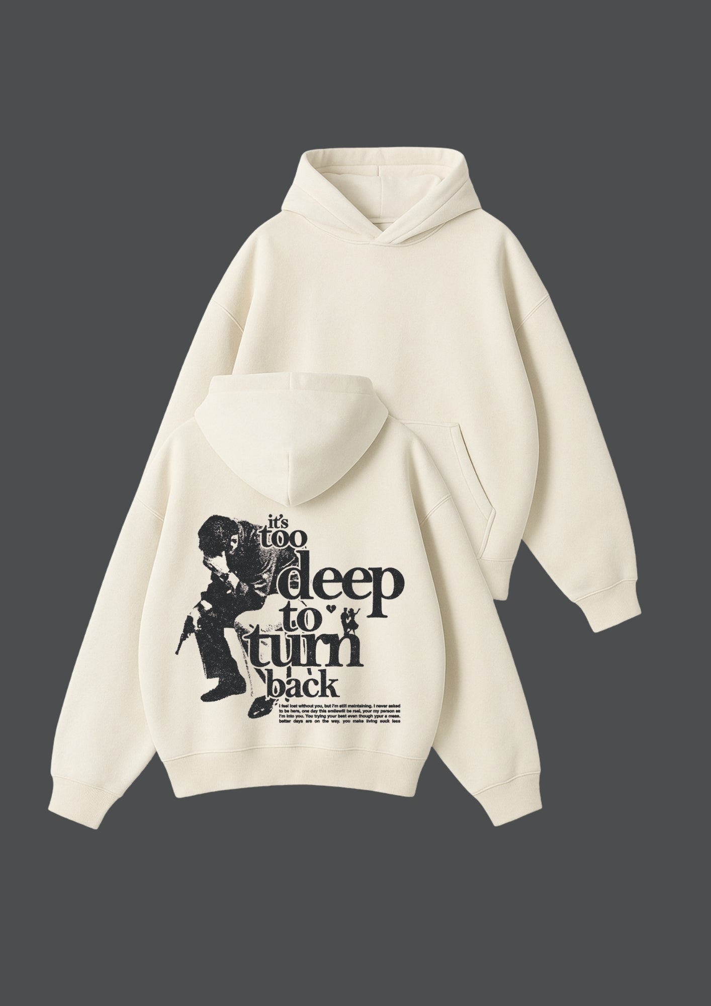 Chillandout Oversize Unisex Hoodie – %100 Pamuklu sweatshirt - Enicpet Premium Store