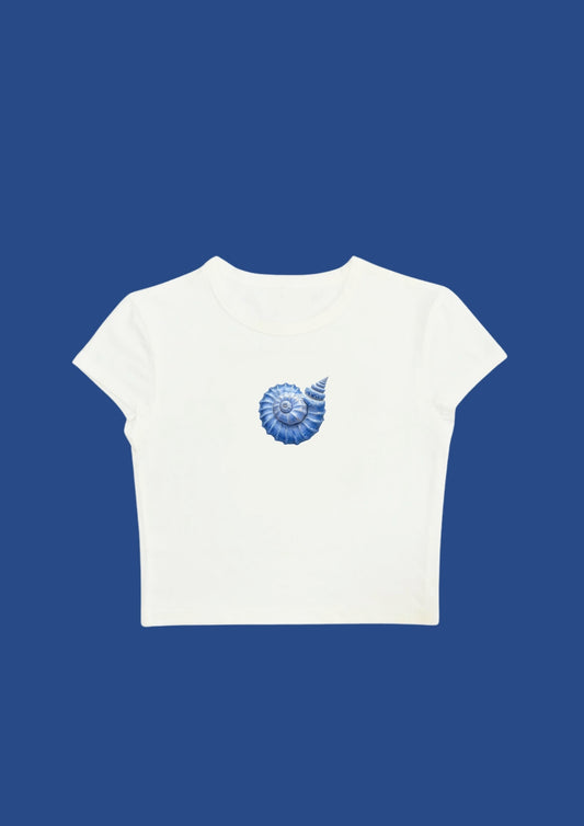 #CH082 chillandout Crop Tee seashelltwo - Enicpet Premium Store