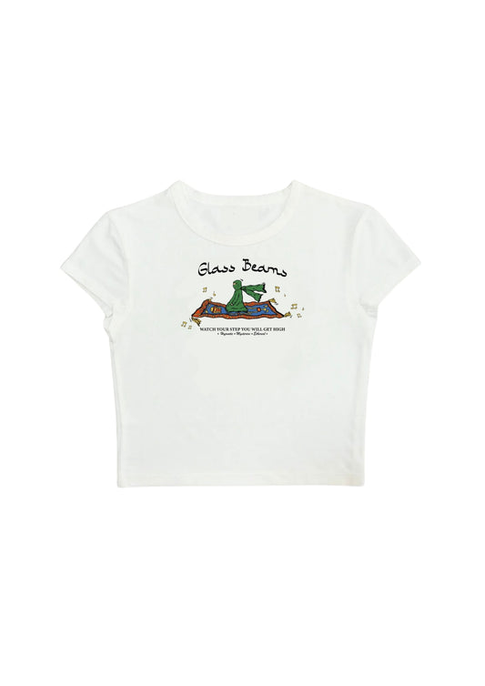 #CH016 chillandout Crop Tee glass beams