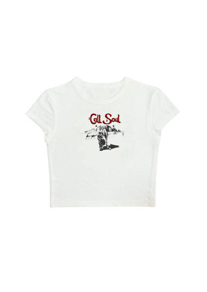 #CH019 chillandout Crop Tee - Enicpet Premium Store