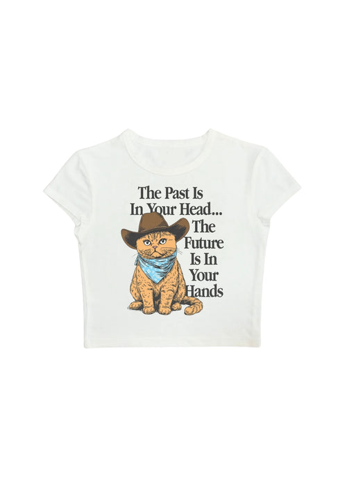 #CH042 chillandout Crop Tee the past is in your head… - Enicpet Premium Store