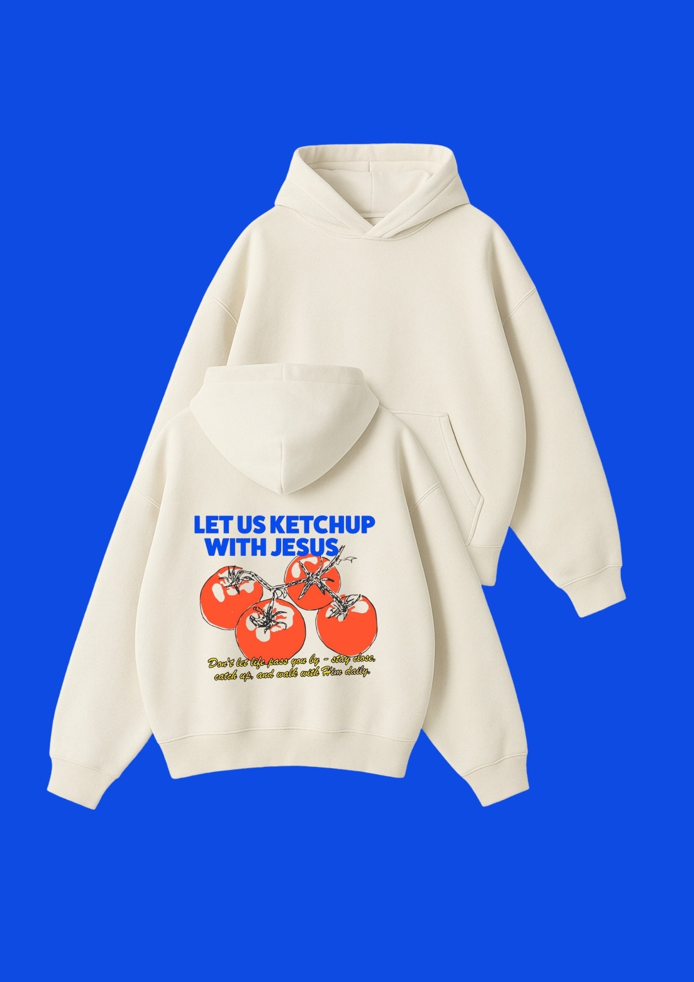 Chillandout Oversize Unisex Hoodie – %100 Pamuklu sweatshirt