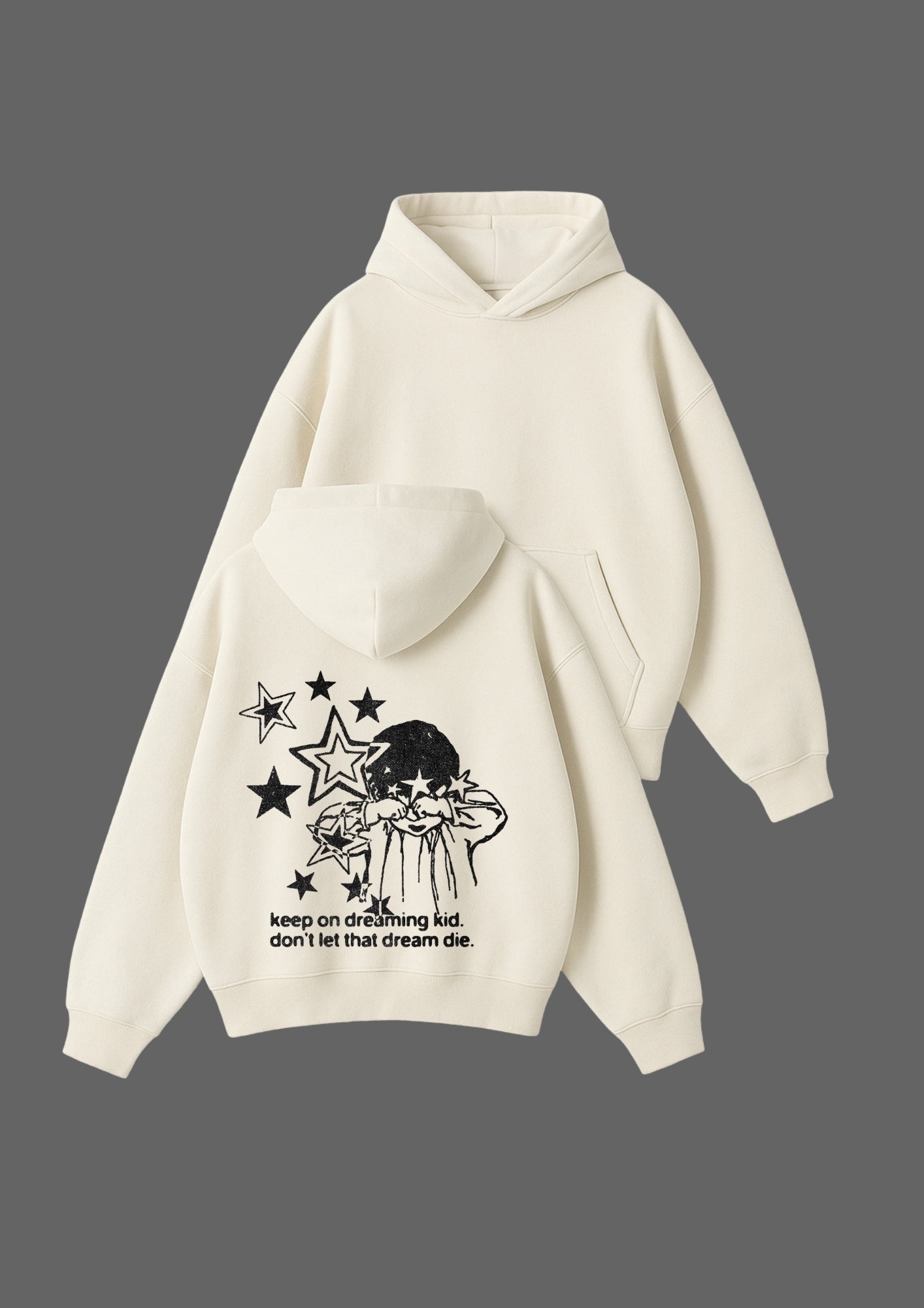 Chillandout Oversize Unisex Hoodie – %100 Pamuklu sweatshirt