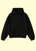 Chillandout Basic Hoodie – %100 Pamuklu Oversize Kapüşonlu Siyah - Enicpet Premium Store