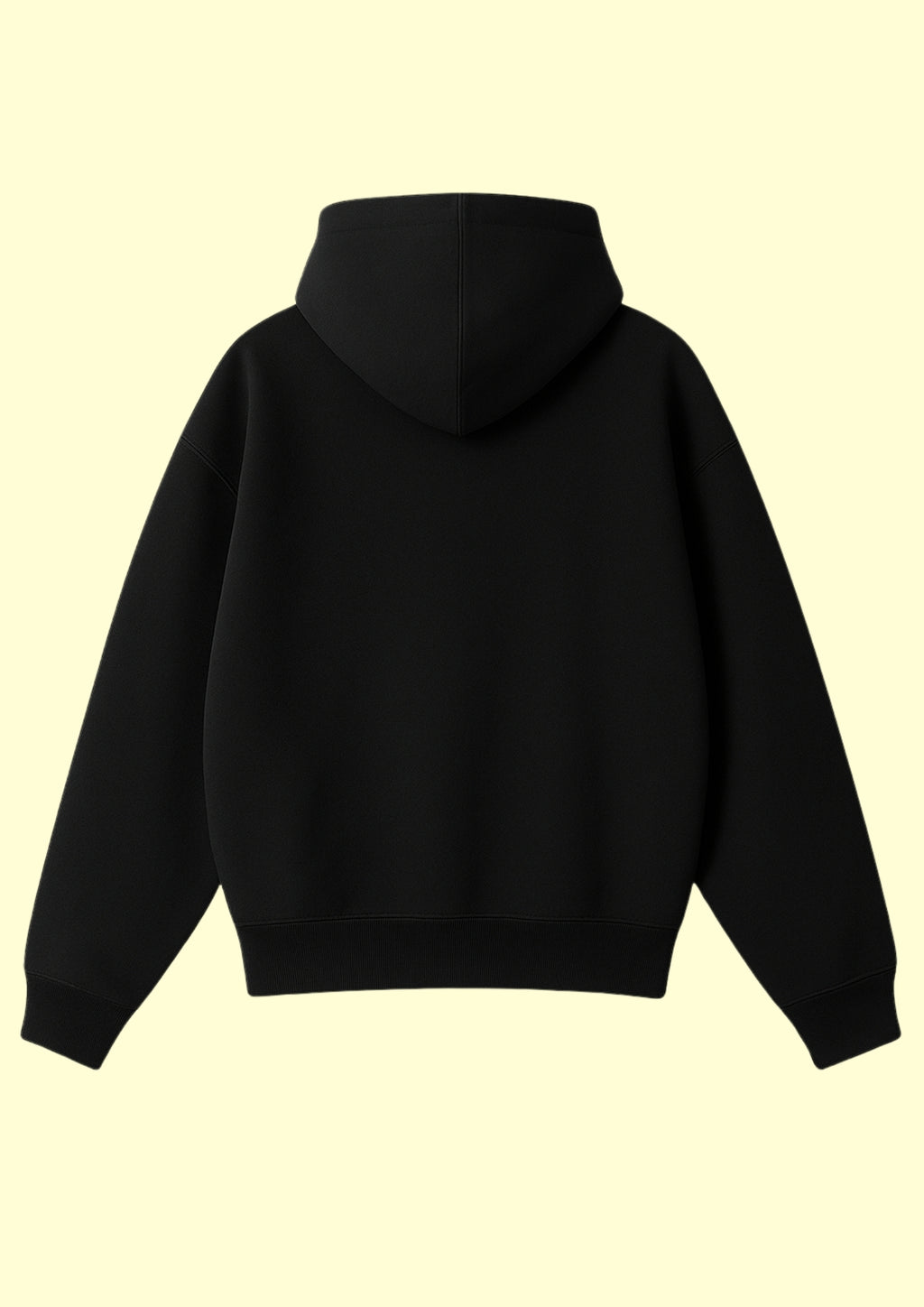 Chillandout Basic Hoodie – %100 Pamuklu Oversize Kapüşonlu Siyah - Enicpet Premium Store