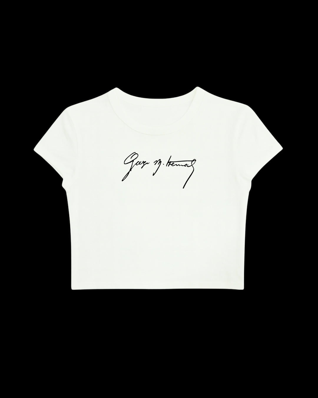 Atatürk İmzalı Crop Tişört • Chillandout