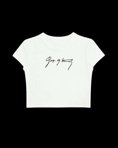 Atatürk İmzalı Crop Tişört • Chillandout