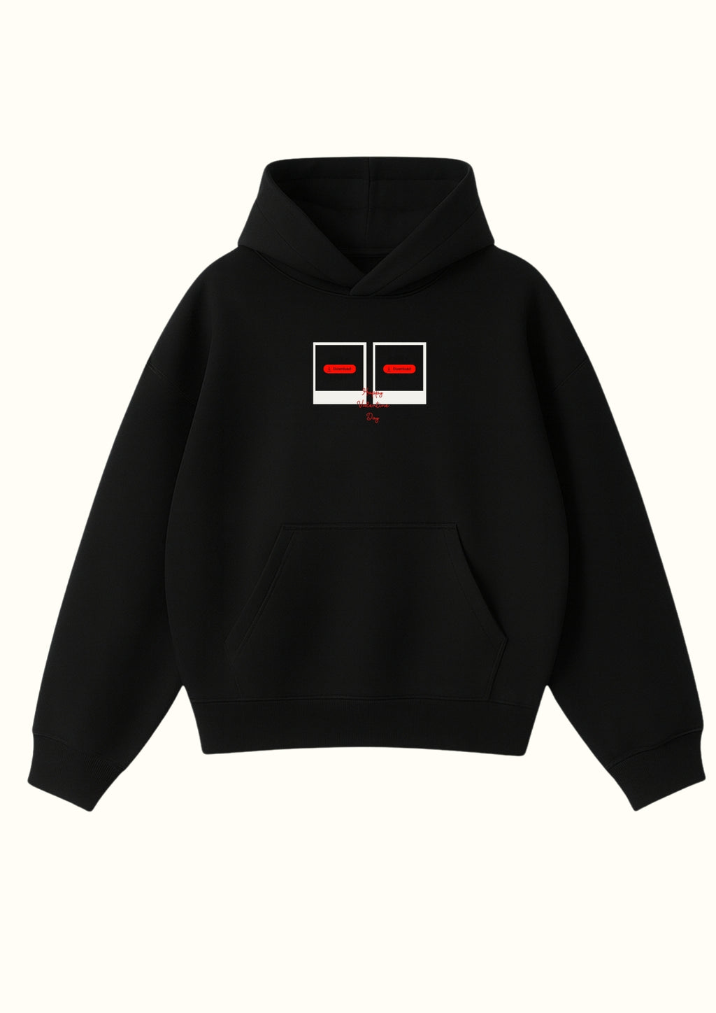 Valentine's Day Hoodie Black / Design Your Own!