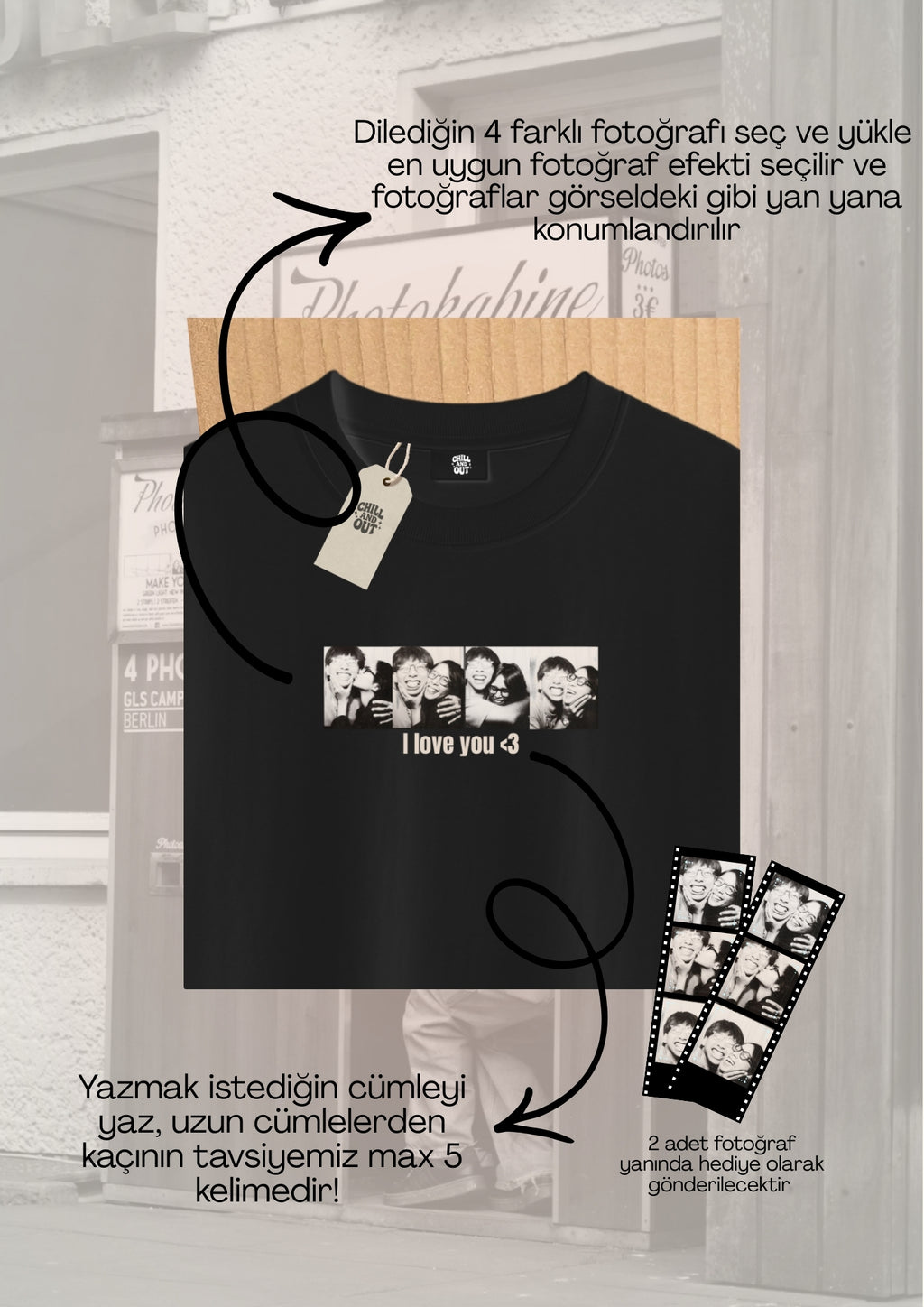 Photokabine tee / Kendin Tasarla! - Enicpet Premium Store