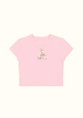 Bunny Bloom Crop Tee - Enicpet Premium Store