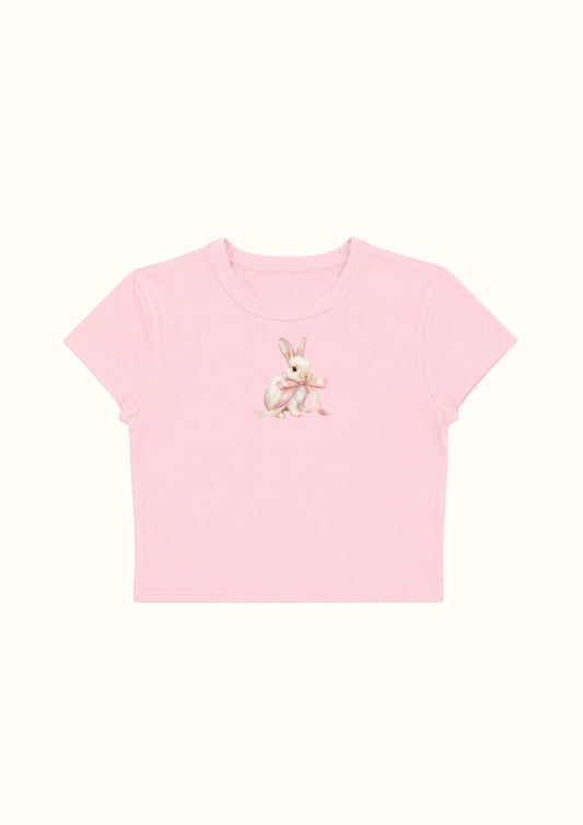 Bunny Bloom Crop Tee - Enicpet Premium Store