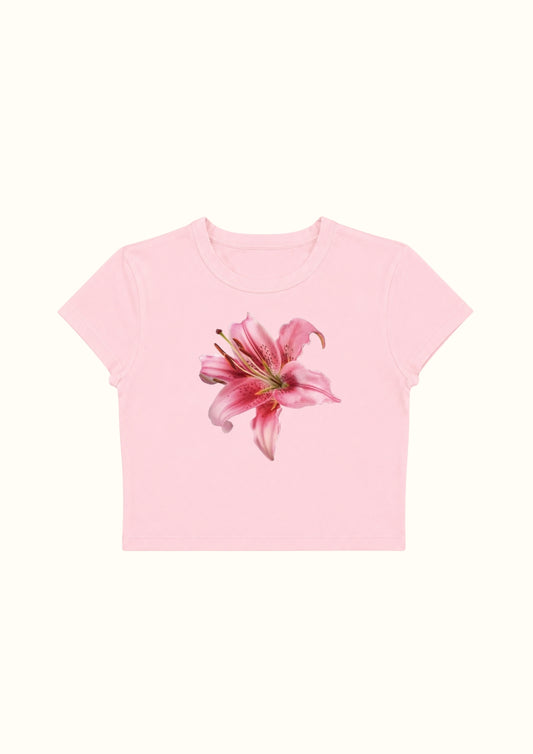 Pink Lily Crop Tee - Enicpet Premium Store