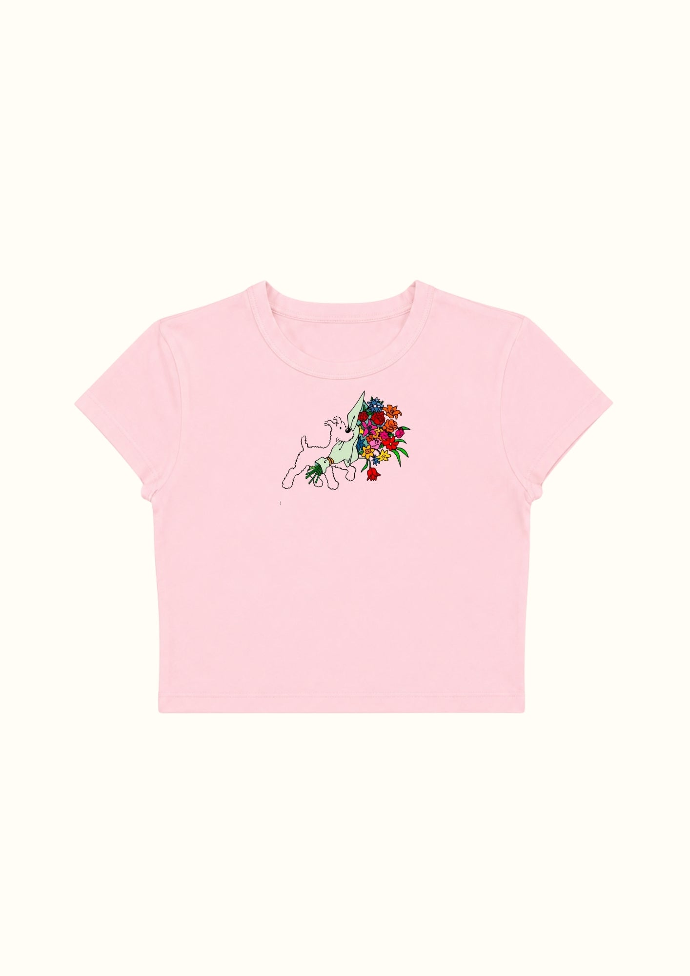 Floral Touch Crop Tee - Enicpet Premium Store